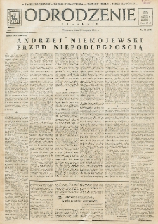 Odrodzenie : tygodnik. R. 5, nr 44=205 (1 listopada 1948)
