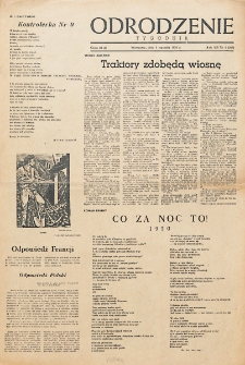 Odrodzenie : tygodnik. R. 6, nr 1=266 (1 stycznia 1950)