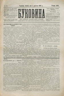 Bukovina. R. 25, č. 71 (1909)