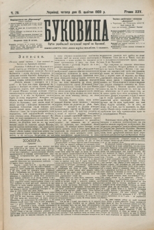 Bukovina. R. 25, č. 79 (1909)
