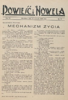 Powieść i Nowela. R. 20, nr 45 (10 listopada 1928)