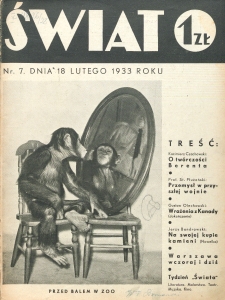 Świat : pismo tygodniowe ilustrowane poświęcone życiu społecznemu, literaturze i sztuce. R. 28, nr 7 (18 lutego 1933)