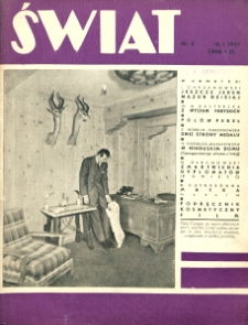 Świat : pismo tygodniowe ilustrowane poświęcone życiu społecznemu, literaturze i sztuce. R. 32, nr 3 (16 stycznia 1937)