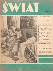 Świat : pismo tygodniowe ilustrowane poświęcone życiu społecznemu, literaturze i sztuce. R. 31, nr 49 (5 grudnia 1936)