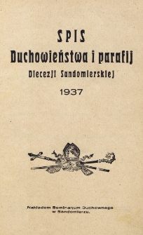 Spis Duchowieństwa i Parafij Diecezji Sandomierskiej 1937