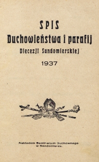 Spis Duchowieństwa i Parafij Diecezji Sandomierskiej 1937