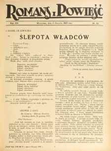 Romans i Powieść. R. 19, nr 32 (6 sierpnia 1927)