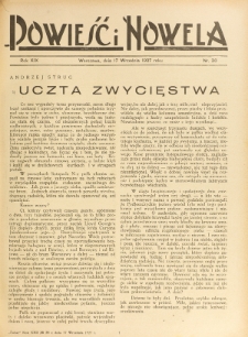 Powieść i Nowela. R. 19, nr 38 (17 września 1927)
