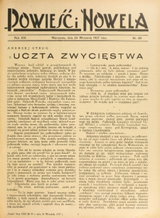 Powieść i Nowela. R. 19, nr 39 (24 września 1927)