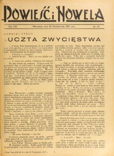 Powieść i Nowela. R. 19, nr 44 (29 października 1927)
