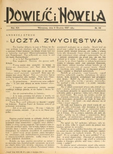 Poweiść i Nowela. R. 19, nr 49 (3 grudnia 1927)