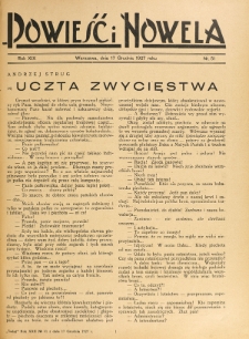Powieść i Nowela. R. 19, nr 51 (17 grudnia 1927)