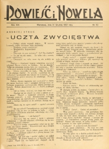 Powieść i Nowela. R. 19, nr 53 (31 grudnia 1927)