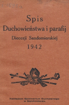 Spis Duchowieństwa i Parafij Diecezji Sandomierskiej 1942