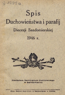 Spis Duchowieństwa i Parafij Diecezji Sandomierskiej 1946