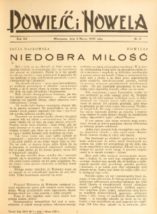 Powieść i Nowela. R. 20, nr 9 (3 marca 1928)