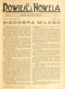 Powieść i Nowela. R. 20, nr 10 (10 marca 1928)