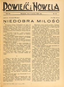 Powieść i Nowela. R. 20, nr 23 (9 czerwca 1928)