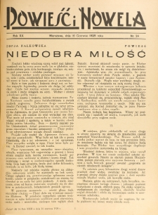 Powieść i Nowela. R. 20, nr 24 (16 czerwca 1928)