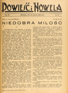 Powieść i Nowela. R. 20, nr 25 (23 czerwca 1928)