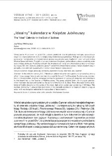 &bdquo;Idealny&rdquo; kalendarz w Księdze Jubileuszy