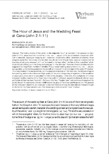 The Hour of Jesus and the Wedding Feast at Cana (John 2:1-11)