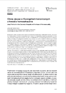 Obraz Jezusa w Ewangeliach kanonicznycha kwestia homoseksualna