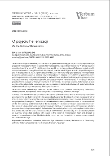 O pojęciu hellenizacji