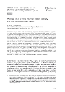 Maryja jako grecko-rzymski ideał kobiety