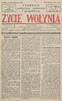 Życie Wołynia : czasopismo bezpartyjne, myśli i czynowi polskiemu na Wołyniu poświęcone. R. 4, nr 48=198 (2 grudnia 1927)