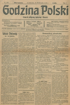 Godzina Polski : dziennik polityczny, społeczny i literacki. R. 1, nr 288 (16 października 1916)