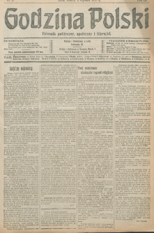 Godzina Polski : dziennik polityczny, społeczny i literacki. R. 3, nr 5 (5 stycznia 1918)