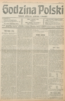Godzina Polski : dziennik polityczny, społeczny i literacki. R. 3, nr 35 (4 lutego 1918)