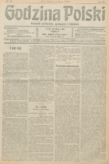 Godzina Polski : dziennik polityczny, społeczny i literacki. R. 3, nr 72 (14 marca 1918)