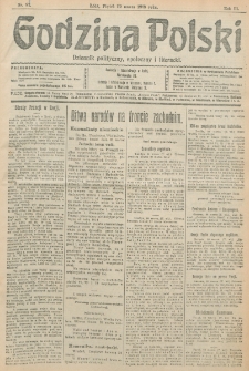 Godzina Polski : dziennik polityczny, społeczny i literacki. R. 3, nr 87 (29 marca 1918)