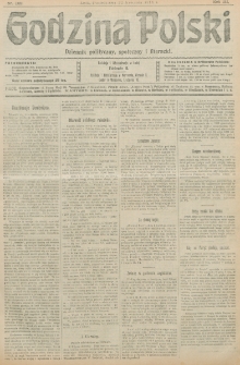 Godzina Polski : dziennik polityczny, społeczny i literacki. R. 3, nr 109 (22 kwietnia 1918)