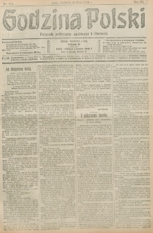 Godzina Polski : dziennik polityczny, społeczny i literacki. R. 3, nr 128 (12 maja 1918)