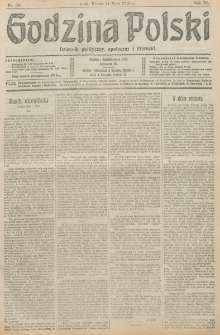 Godzina Polski : dziennik polityczny, społeczny i literacki. R. 3, nr 130 (14 maja 1918)