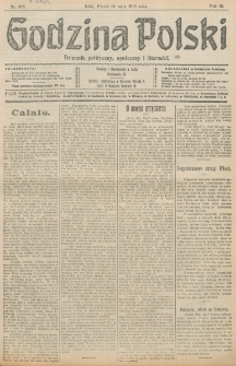 Godzina Polski : dziennik polityczny, społeczny i literacki. R. 3, nr 139 (24 maja 1918)