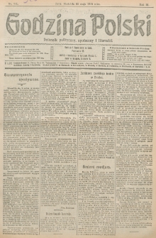 Godzina Polski : dziennik polityczny, społeczny i literacki. R. 3, nr 141 (26 maja 1918)