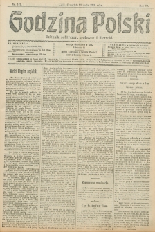 Godzina Polski : dziennik polityczny, społeczny i literacki. R. 3, nr 145 (30 maja 1918)