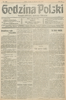 Godzina Polski : dziennik polityczny, społeczny i literacki. R. 3, nr 160 (14 czerwca 1918)
