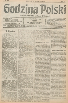 Godzina Polski : dziennik polityczny, społeczny i literacki. R. 3, nr 172 (26 czerwca 1918)