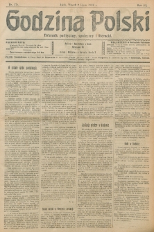 Godzina Polski : dziennik polityczny, społeczny i literacki. R. 3, nr 178 (2 lipca 1918)