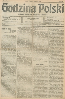 Godzina Polski : dziennik polityczny, społeczny i literacki. R. 3, nr 181 (5 lipca 1918)