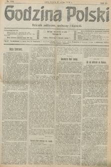 Godzina Polski : dziennik polityczny, społeczny i literacki. R. 3, nr 203 (27 lipca 1918)