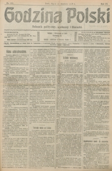 Godzina Polski : dziennik polityczny, społeczny i literacki. R. 3, nr 251 (13 września 1918)