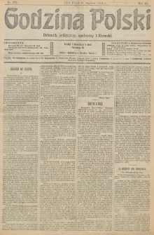 Godzina Polski : dziennik polityczny, społeczny i literacki. R. 3, nr 265 (27 września 1918)