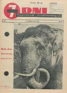 7 Dni : tygodnik ilustrowany. R. 2, nr 39 (27 września 1941)