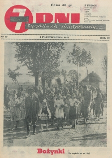 7 Dni : tygodnik ilustrowany. R. 2, nr 40 (4 października 1941)